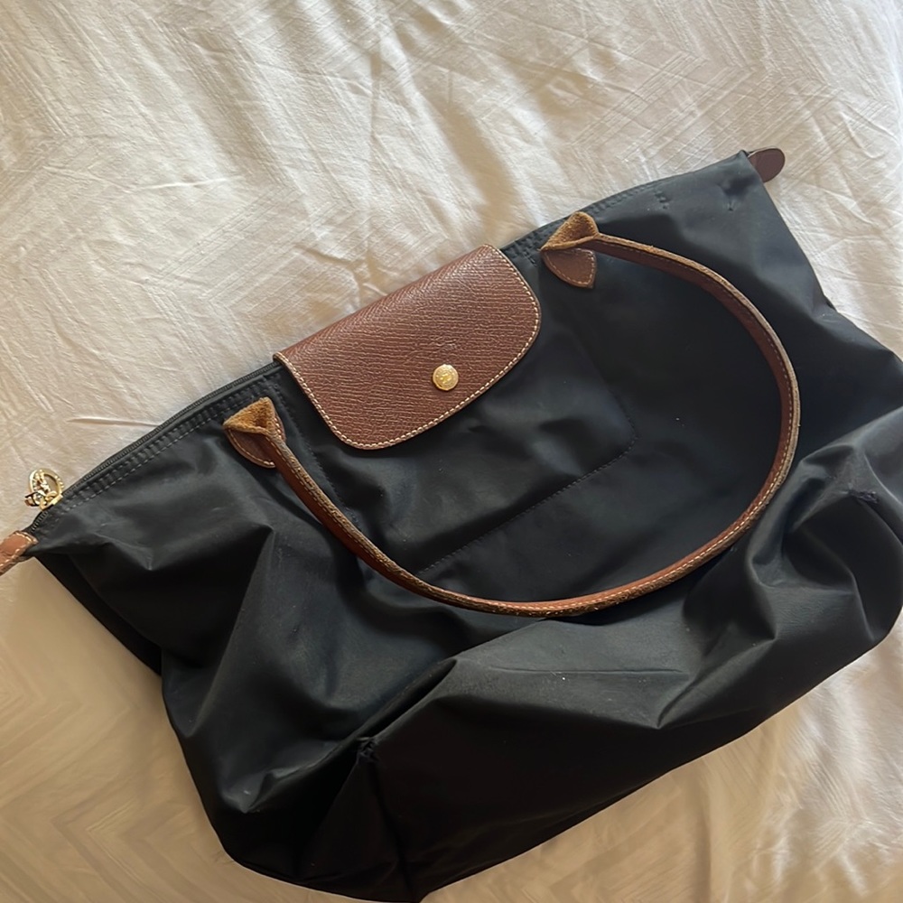 Worn out long champ shoulder bag